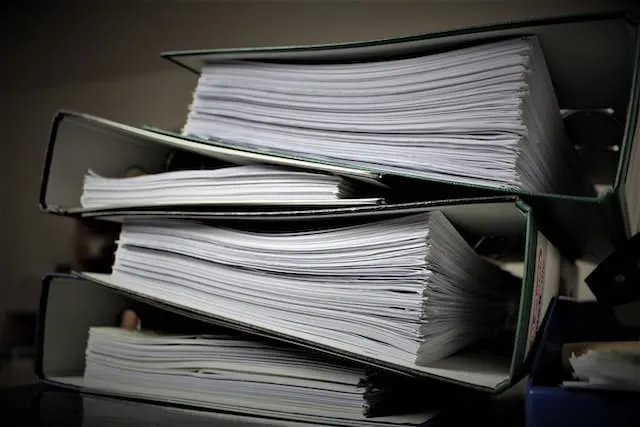 fascicoli contenenti documenti